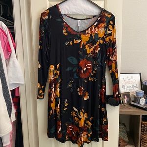 Knit long sleeve dress